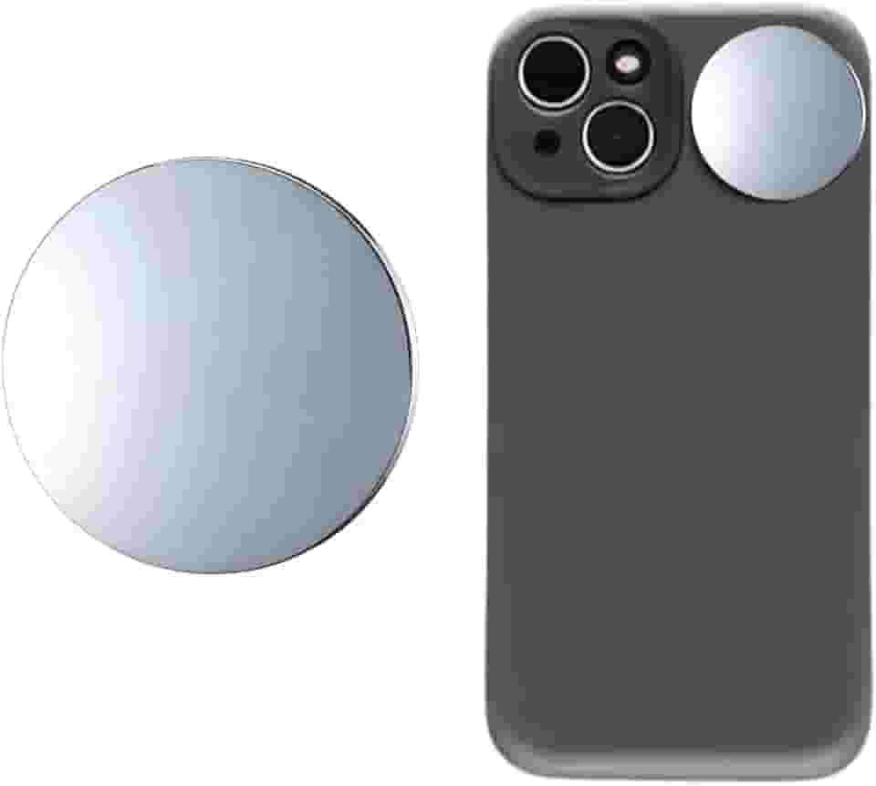 Espelho para selfie vlog para celular adesivo para camera frontal Compatível com iPhone, Samsung e Android Ideal para Selfies com Câmera Traseira, Vlogs, TikTok e Reels