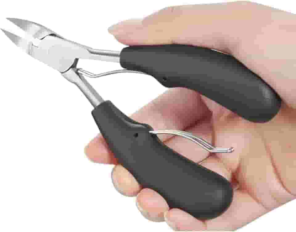 Alicate Cortador e Desencravador de Unha Pé Mão Dedão Aço Inox Profissional, Cort unha grossa