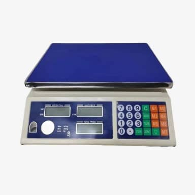 Balança Digital Comercial 40Kg - Bivolt 110/220V, Recarregável, Alta Precisão, para Loja/Mercado/Açougue, Resistente e Prática para Uso Intensivo (MIS 2g-40Kg)