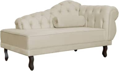 Divã Recamier Larissa Suede Lado Esquerdo - Diversas Cores - Ds Estofados