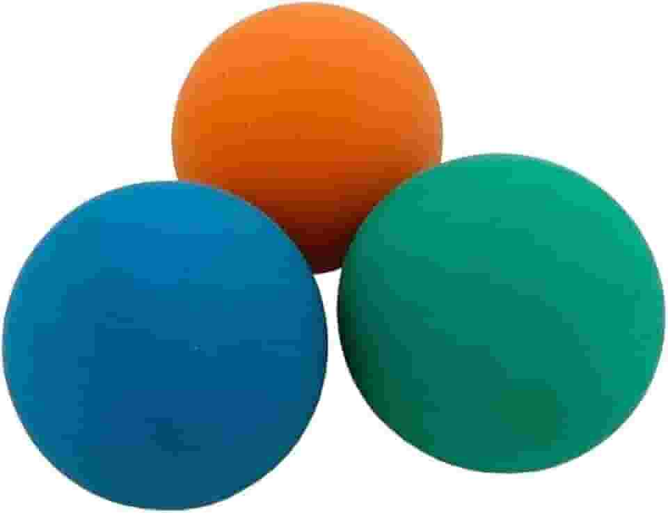 Bola Borracha Frescobol Taco Bets Fisioterapia Kit C/06
