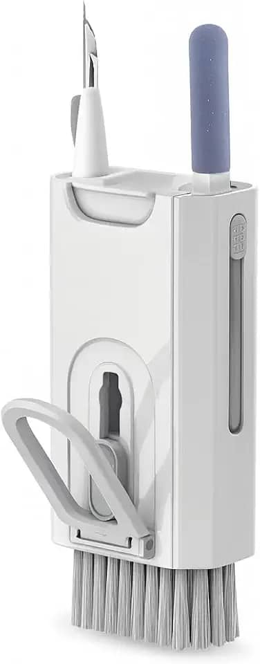 Kit Escova de Limpeza 8 em 1 – Para Teclado, Fone de Ouvido, Tela, Notebook, Celular, Spray e Removedor, Premium