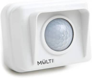 Sensor de Presença Externo para sobrepor em parede com ajuste de tempo, sensibilidade e acionamento da fotocélula Multicraft