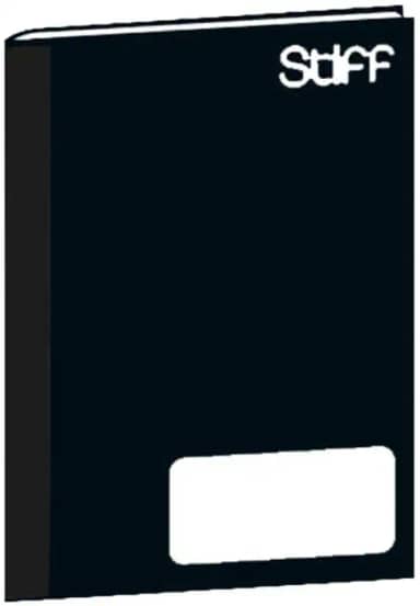 Jandaia - Caderno Brochura Universitário Capa Dura 96 Fls Stiff Preto - Pacote com 05 unidades