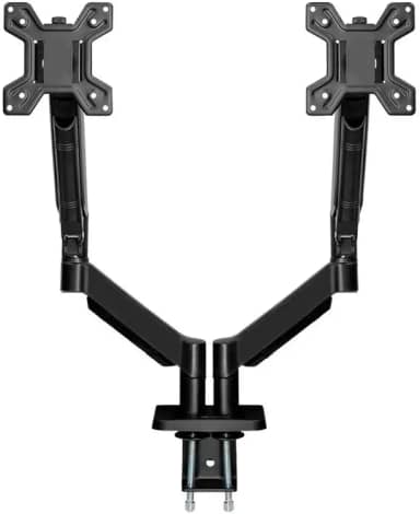 Suporte Articulado Para Dois Monitores Zinnia Nimbo 210 | Pistão à Gás | 13 a 32 Polegadas | Preto | ZNO-ZNNBO210-BK01