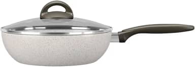 Brinox - Wok com Tampa 28Cm 4,1L Ceramic Life Suprema - Vanilla