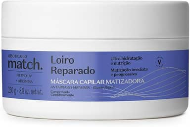 O BOTICARIO MATCH MASCARA MATIZADORA LOIRO REPARADO 250g