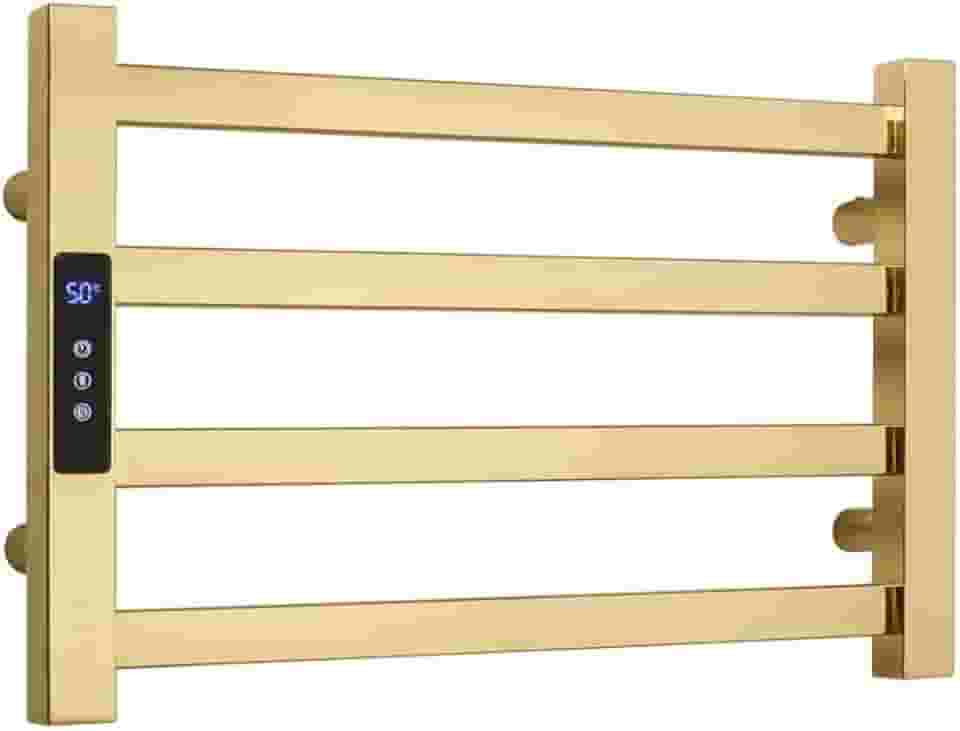 Toalheiro Elétrico Aço Inox Térmico Display Digital 30x45 - Dourado - 110V