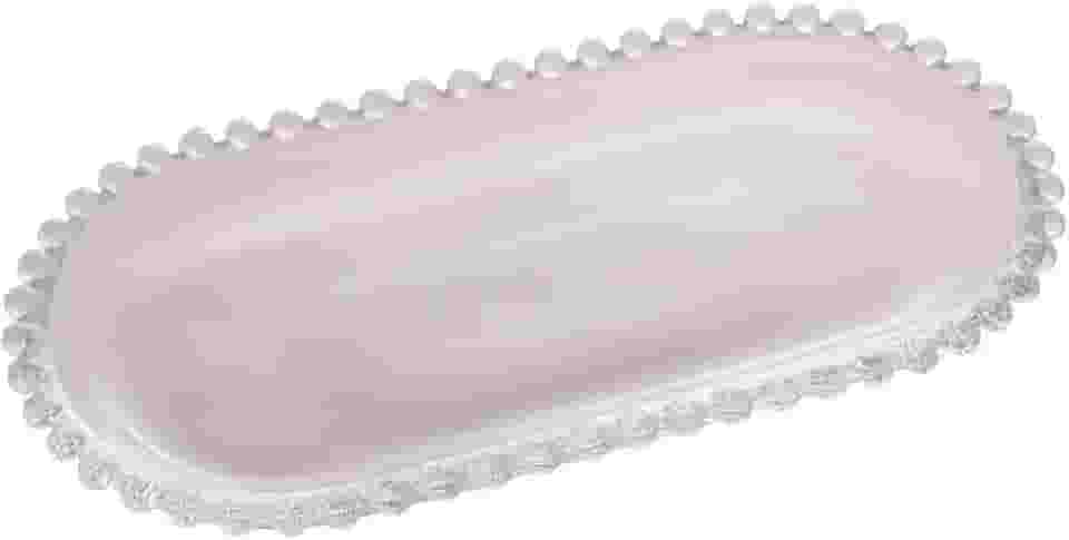 WOLFF - Travessa Oval de Cristal 24cm x 12cm x 2cm - Linha Pearl