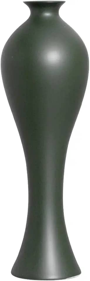 Vaso de Chão de Cerâmica Grande para Sala Califórnia Verde Lúpulo