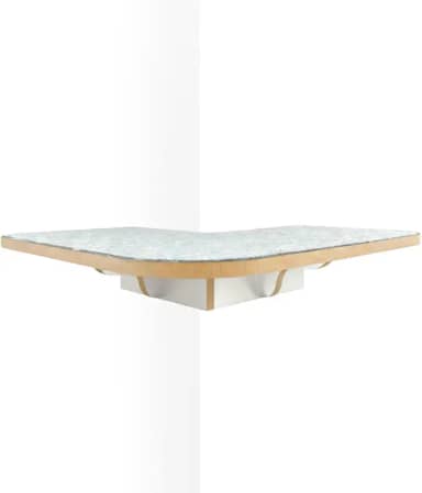 Prateleira Para Gato Canto Externo em MDF 15mm Laminado REFORÇADO Gatificação Suporta 25kg (Branco)