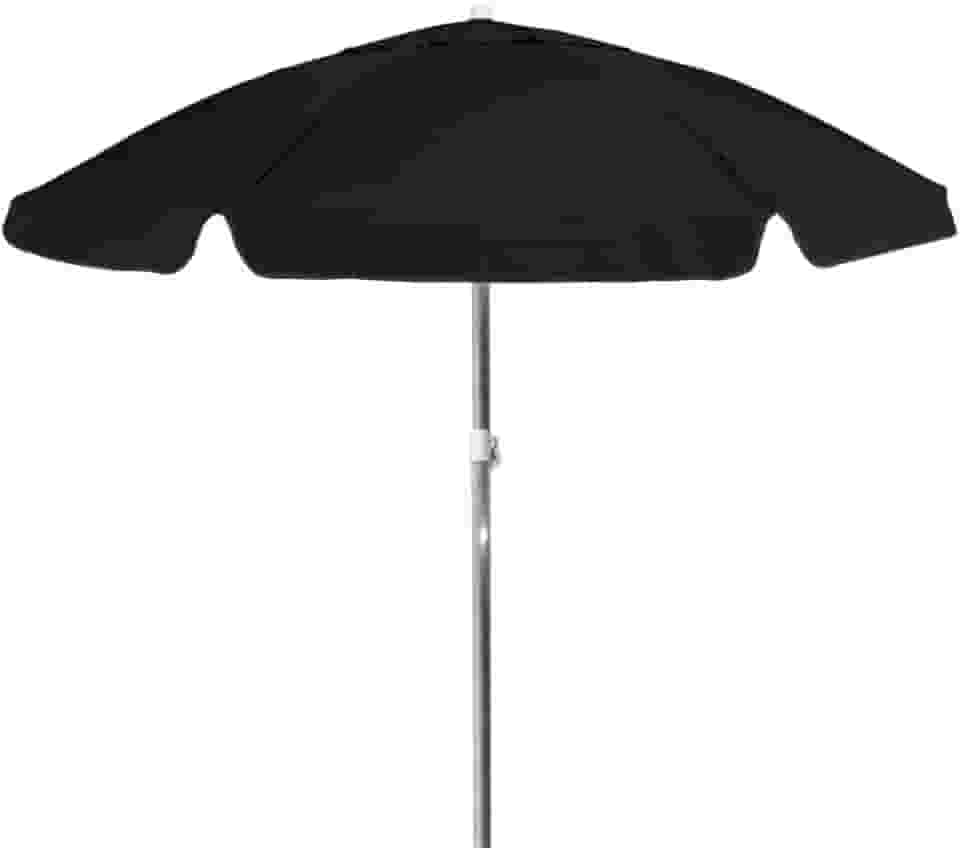 Bel - Guarda-sol em Bagum e Haste de Alumínio 2,00m Preto
