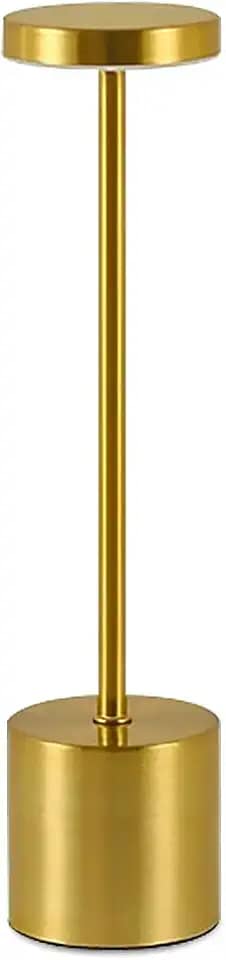 BEMMY Luminária de Mesa,Luminária Abajur Mesa Led 1800mAh Dimerizável Sem Fio Recarregável, Toque Candeeiro de Mesa USB Luz Noturna, Iluminação de 3 Tons