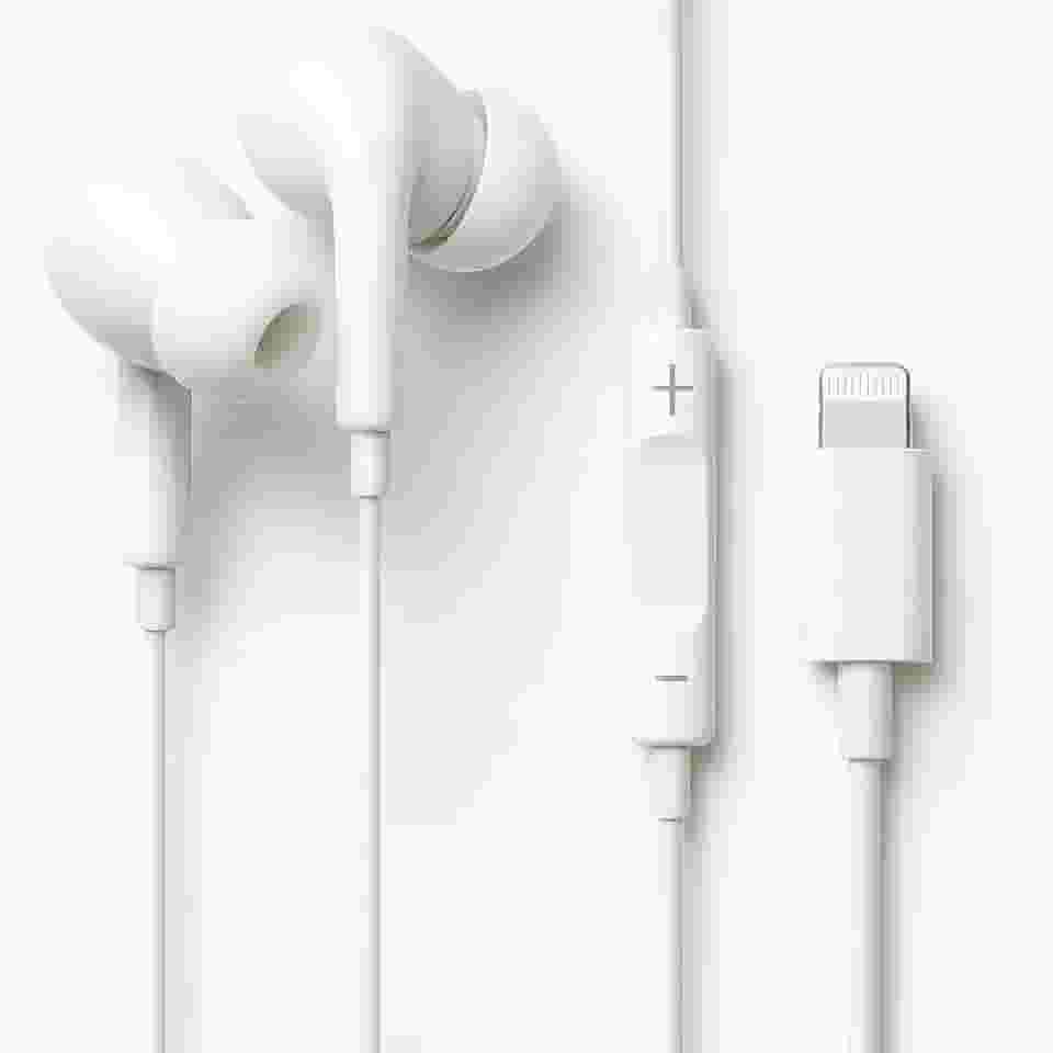 Fone De Ouvido Com Fio Intra Auricular Compativel Com iPhone 14/13/12/11/XR/XS/X/8/SE Microfone integrado Qualidade Premium Compatível Com iOS Compatível Com Lightning