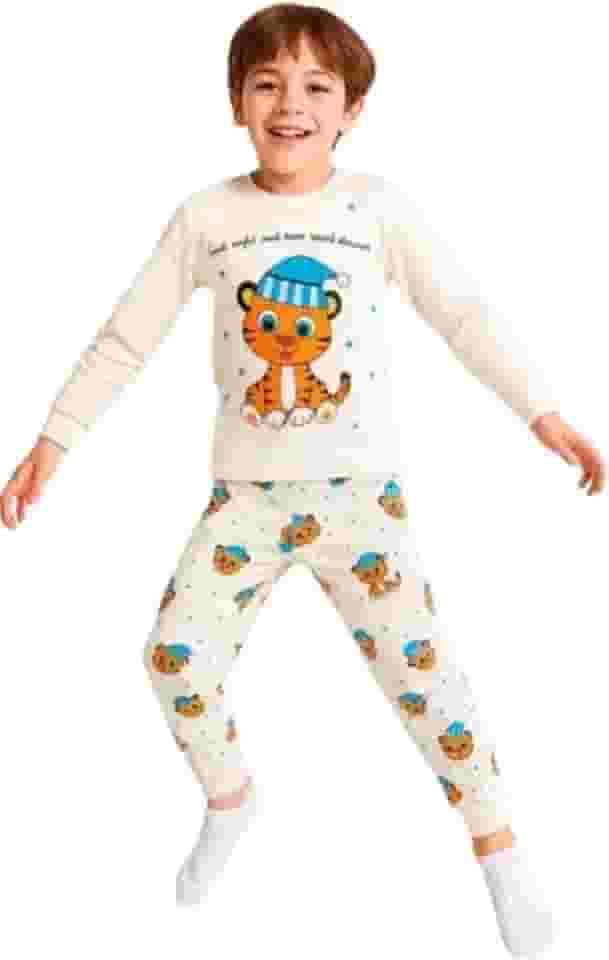 Pijama Infantil de Inverno 100% Algodão – Conforto e Qualidade para as Noites de Frio (BR, Idade,1, 2, 3, 4, 6, 8,10, Regular, Preto)