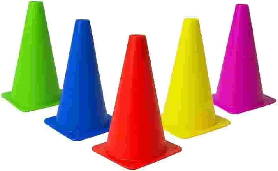 Kit de Cones para Treinamento Funcional, Exercícios de Agilidade, Treino Esportivo
