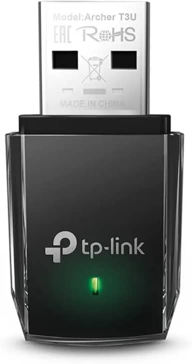 Adaptador USB wireless dual band AC1300 TP-Link Archer T3U, Preto, Pequeno