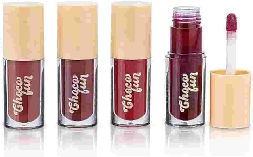 FENZZA Tint Cream Choco Fun, Tint Labial com Aroma de Chocolate, Batom, Gloss, com Pantenol e Vitamina E - Maquiagem (Camafeu)