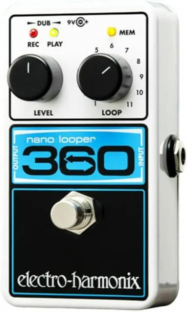 Electro-Harmonix Pedal de efeitos Looper para guitarra Nano Looper 360