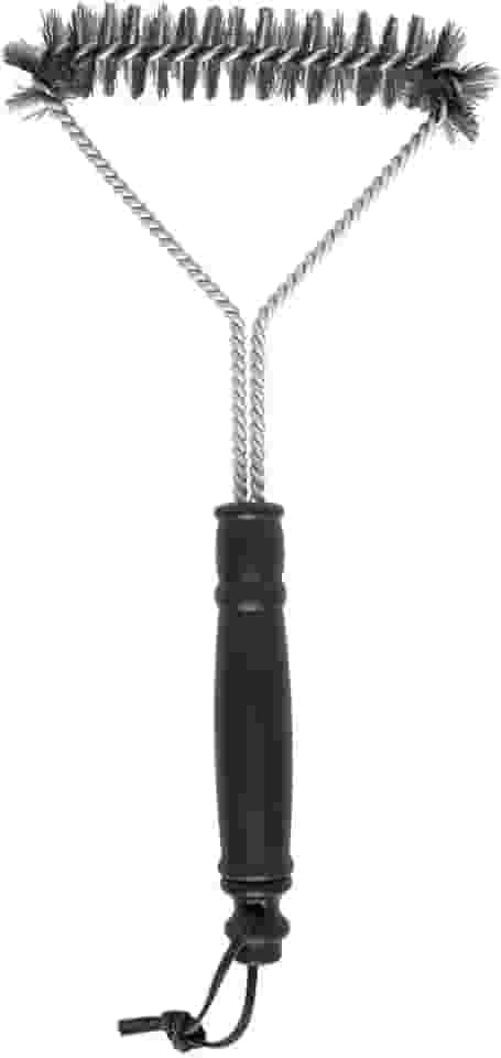 Mimo Style Escova Para Limpar Gelha Três Lados, Para Limpar Grelha e Churrasqueira Com Cabo. Feita Em plástico e Suas Cerdas de Inox, Eficaz Na Remoção de Gordura e Sujeiras de Sua Churrasqueira