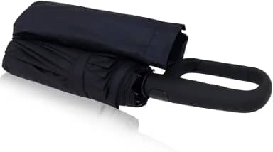 Guarda-Chuva Automático Reforçado Proteção Solar UV • Estrutura Anti-Vento Dobrável - Abertura e Fechamento Automático - Sombrinha Compacta Masculina e Feminina (Preto)