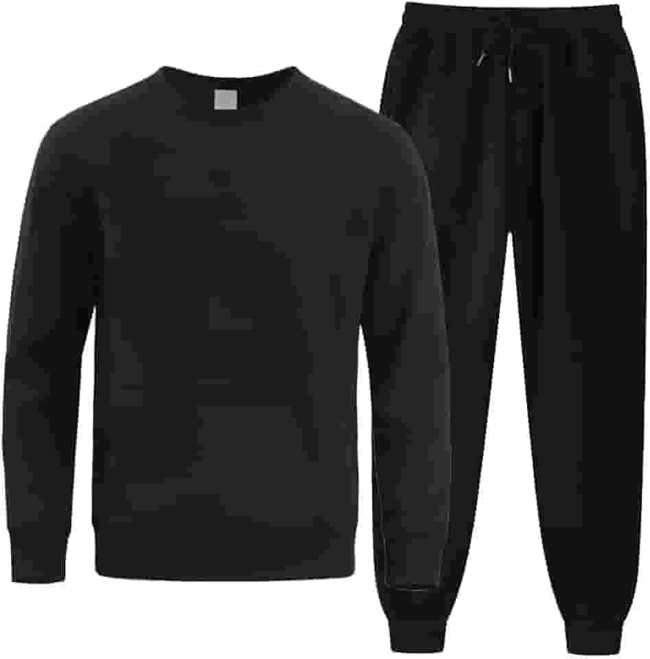 Conjunto de Moletom Masculino Liso Sport Casual Flanelado Leve e Macio