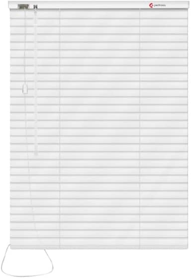 Persiana Horizontal em Pvc 25mm Para Quartos Salas Escritórios Design Moderno(BRANCO,80X130)