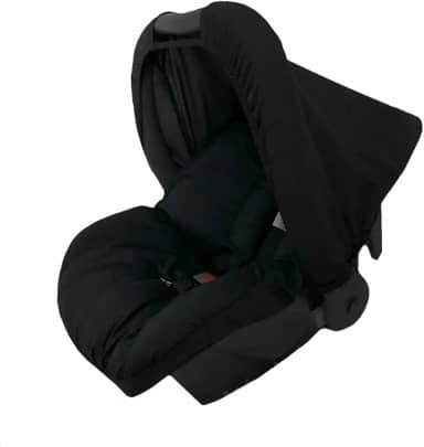 Capa Para Bebê Conforto + Capota Protetora + Protetores de Cinto Preto