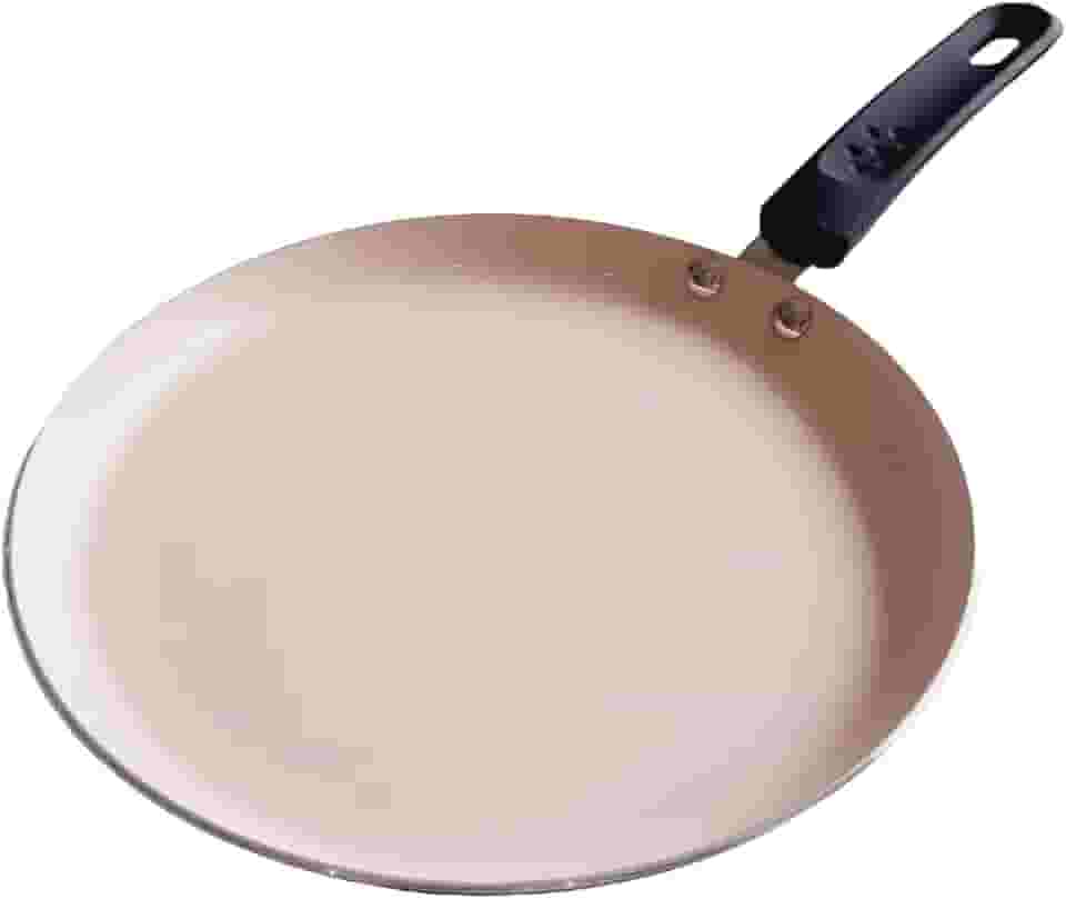 Panquequeira Frigideira Antiaderente 22cm com Cabo Antitérmico Revestimento Cerâmico Starflon Premium Compatível com Lava Louças Fogões a Gás Elétricos Fácil Limpeza