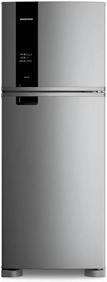 Geladeira Brastemp Frost Free Duplex A+++ 463 Litros Cor Inox com Fresh Box e Cold Room - BRM55FK 110V