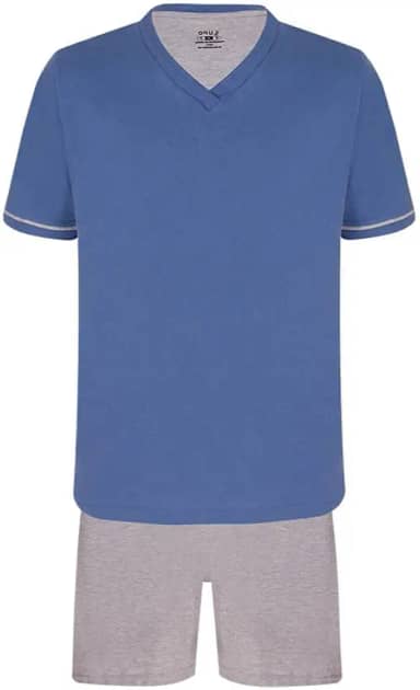 Conjunto de pijama Curto - Gola V LupoMasculino