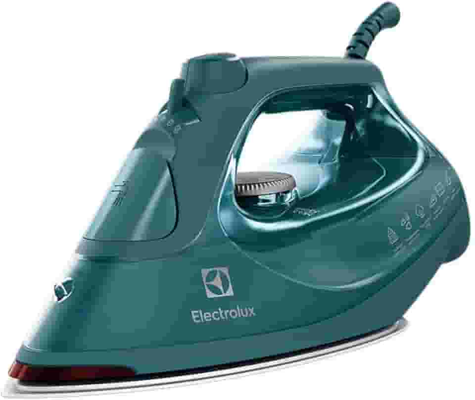 Ferro de passar seco e vapor Electrolux Antiaderente base cerâmica vapor vertical extra 1200W Verde Escuro (ESI80) 127v