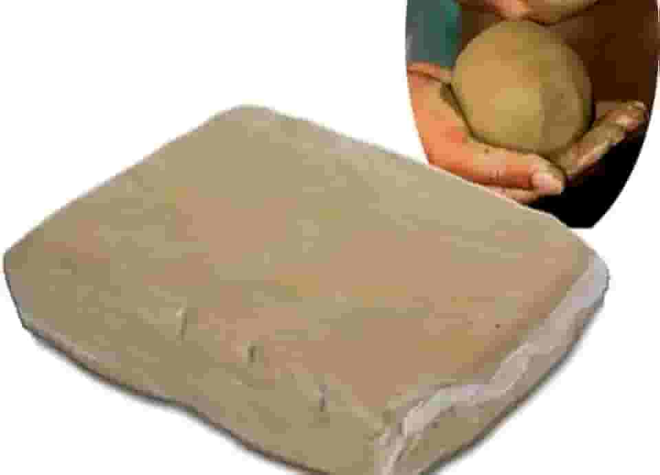 Argila para Modelagem Artistica 800gr - Artesanato - Escola - Hobby