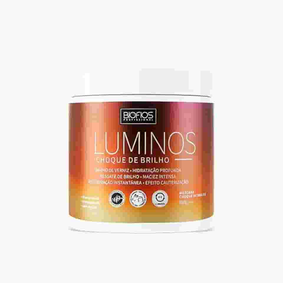 Biofios Profissional - Máscara de Hidratação Luminos 500g - Choque de Brilho
