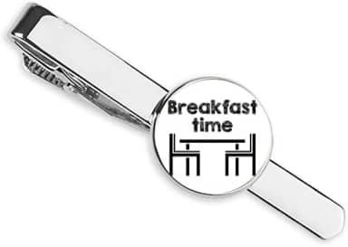 Gravata com clipe de gravata em inglês Cultura senso comum, restaurante, presente para homem de negócios