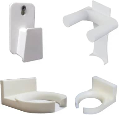 Kit Suporte Para Escova Secadora + Secador + Chapinha + Babyliss Universal (Branco)