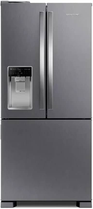 Geladeira Frost Free Brastemp French Door 515 Litros Inox com Água e Gelo na Porta - BRH85AK 110V