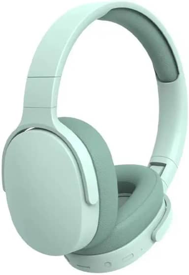 Fone de Ouvido Bluetooth 5.3, Sem Fio, Headphone, Cancelamento de Ruído, Bateria de Longa Duração, Confortável, Entrada P2 e cartão de memória. (Verde Oliva)