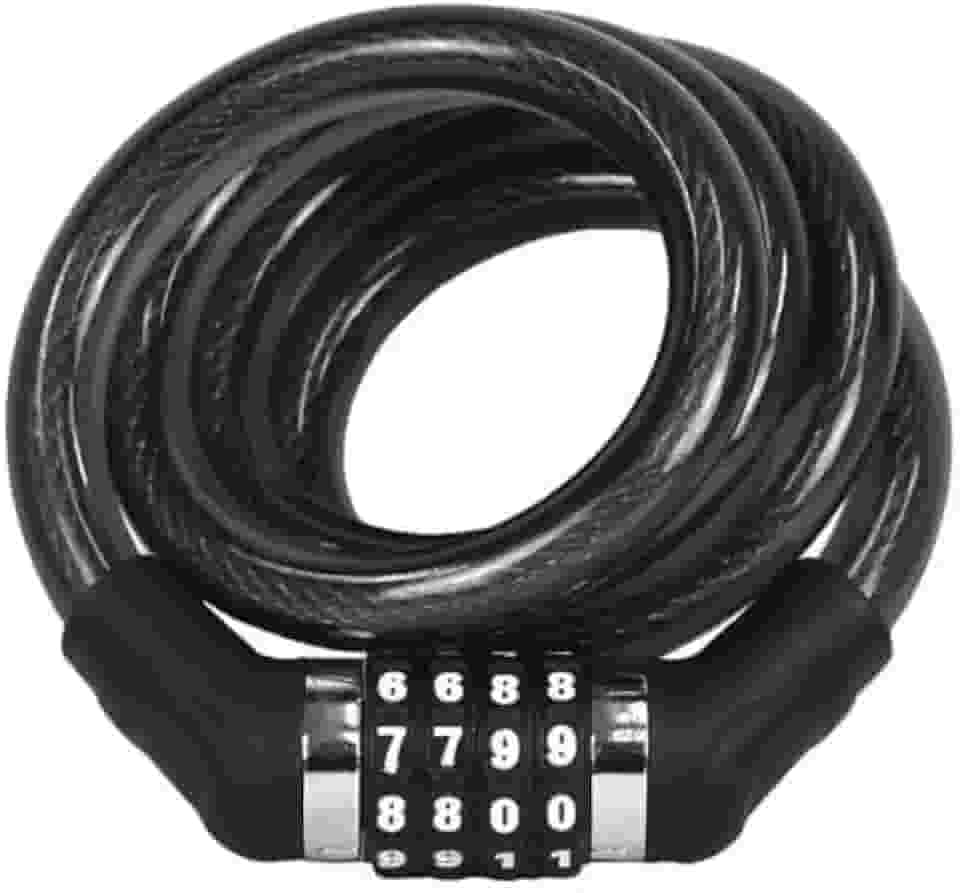 Tranca Cadeado Corrente Segredo Bike Moto Portão Aço, Alta Segurança, Resistente à Corrosão, Proteção para Veículos, Ideal para Ciclismo, Motocicletas e Portões Externos Cadeado Senha Segurança Mtb.
