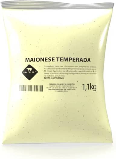 Maionese Temperada Junior Kerry Pouch 1,1kg Food Service