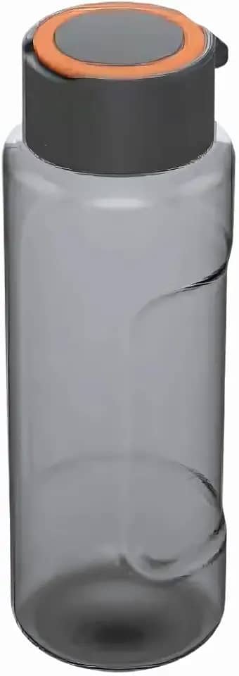 Garrafa Squeeze De Água Esporte 1 Litro Com Alça Esporte Treino Escola Viagens (Preto)