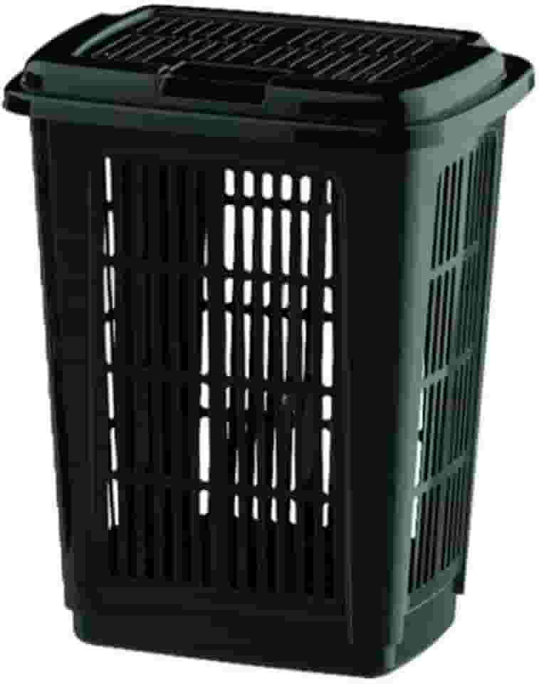 Cesto De Roupa Suja Organizador Multiuso Banheiro Lavanderia (Preto)