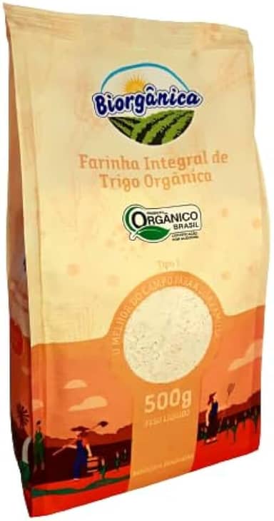 Farinha de Trigo Integral Orgânica Biorgânica 500g