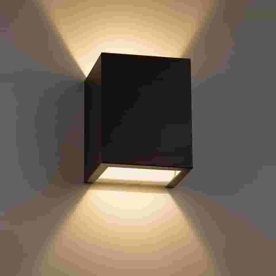 Luminária Arandela Alumínio Interna ou Externa para Lâmpada Halopim G9-6208 (Preto Texturizado)