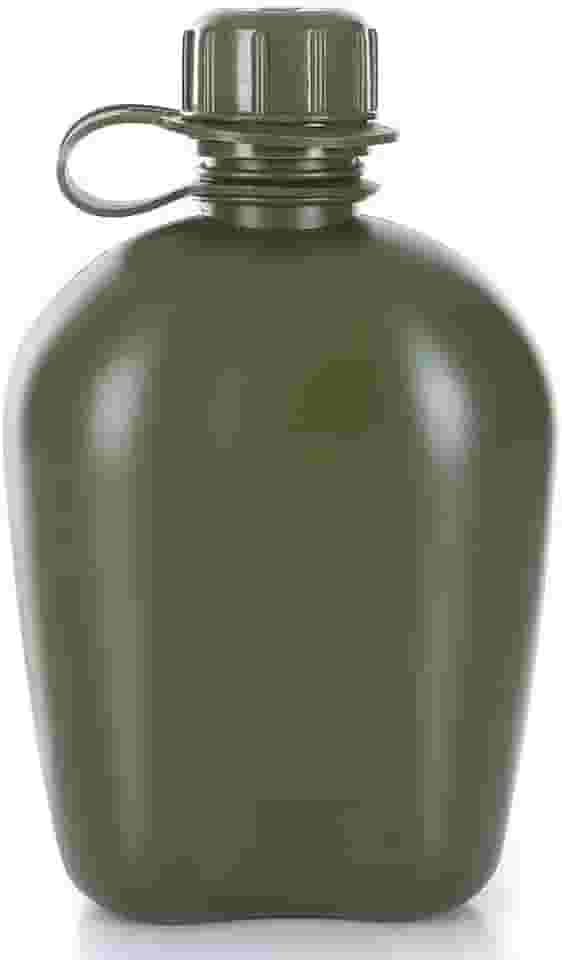 EatingBiting Garrafa de água tática militar de 1L para acampamento, caminhadas, cantina do exército, garrafa de água tática para trilhas militares, acampamento, sala de sobrevivência