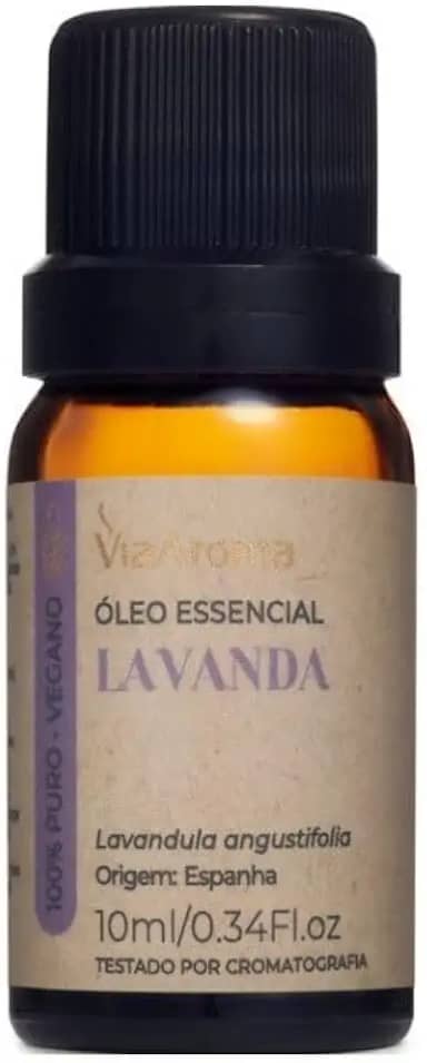 Via Aroma Óleo Essencial Para Aromatizador Natural Massagem 10Ml Lavanda