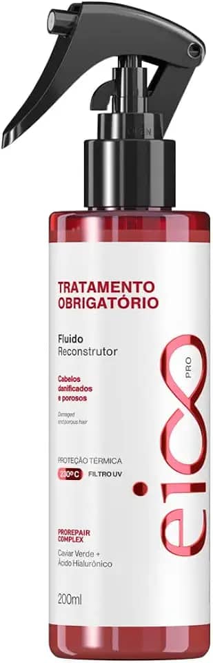 Spray Eico-Pro Fluido Revitalizante Reconstrutor Tratamento Obrigatório Protetor Térmico Filtro Solar 200ml