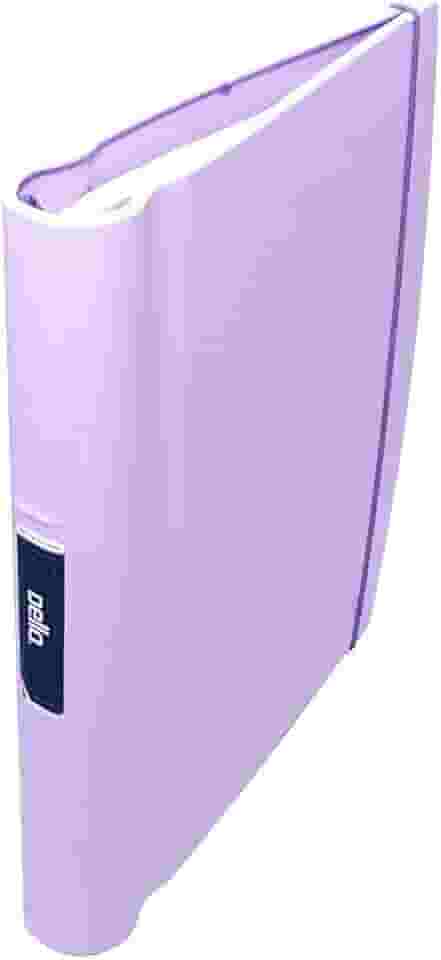 Fichário de PVC 4 Argolas Lilás Pastel + Estojo - 01 Kit, Dello, 5022LP.0006, Multicolor