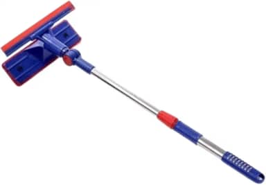 Rodo Limpa Vidros 2 em 1, Cabo Retrátil, Esfregão Multiuso para Janelas, Azulejos e Carros