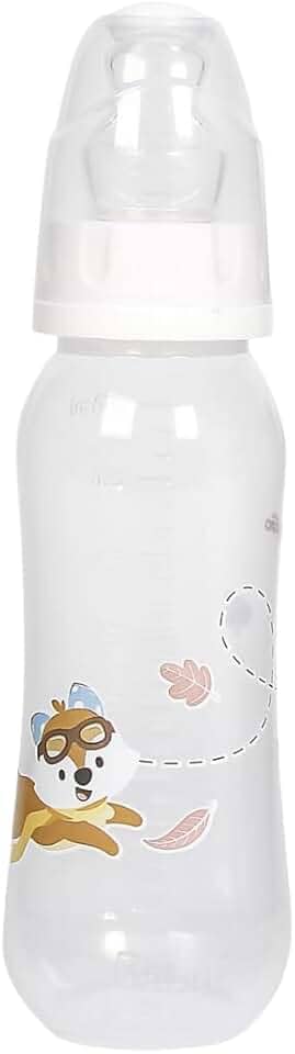 Mamadeira Antivazamento Bico Ortodôntico Silicone 240ml Azul Rosa Verde Estampada +6 Meses (Natureza)